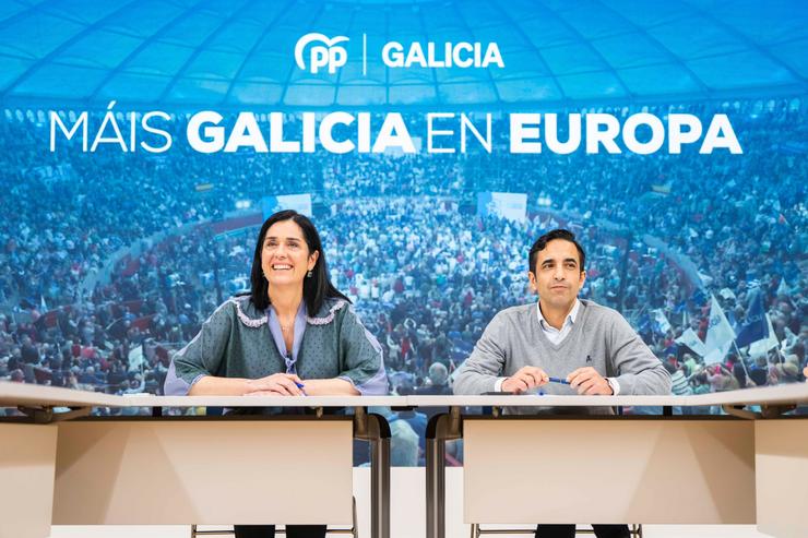 A secretaria xeral do PPdeG, Paula Prado, e o alcalde de Ferrol, José Manuel Rey Varela. PPDEG / Europa Press / Europa Press