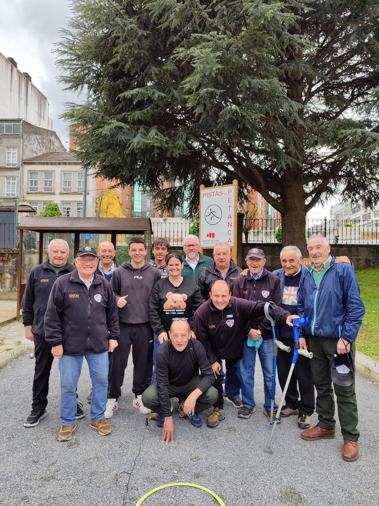 Integrantes do Club Petanca Lugo