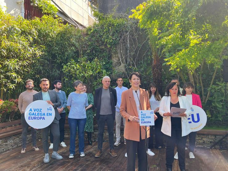 Presentación da candidatura do BNG para as europeas do 9 de xuño de 2024, con Ana Pontón e Ana Miranda / Arquivo