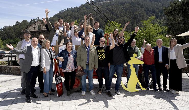 O conselleiro de Cultura, José López, agarraches á presentación no Porriño do Festival de Cans. XUNTA DE GALICIA 