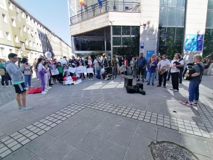 Concentración ás portas da Xunta en Ferrol organizada por Anpas da comarca / Europa Press - Arquivo