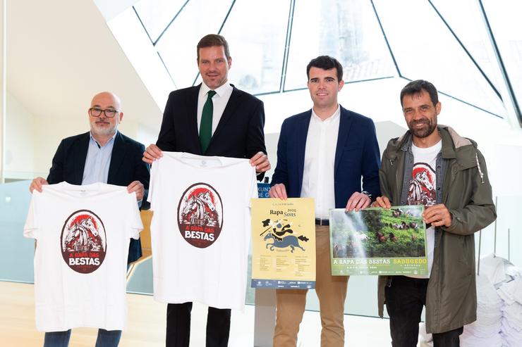 O conselleiro de Cultura, Lingua e Xuventude, José López Campos, participa na presentación da edición de 2024 de Rápaa dás Bestas de Sabucedo. XUNTA DE GALICIA / Europa Press