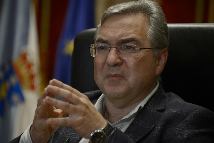Arquivo -  Luís Menor durante unha entrevista con Europa Press, na Deputación de Ourense, a 21 de marzo de 2024. Rosa Veiga - Europa Press - Arquivo / Europa Press