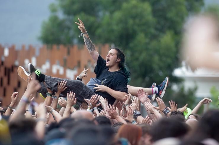 Arquivo - O público goza da actuación da banda estadounidense Fever 333 durante o Resurrection Fest 2023, a 30 de xuño de 2023, en Viveiro, Lugo, Galicia (España).. Carlos Castro - Europa Press - Arquivo / Europa Press