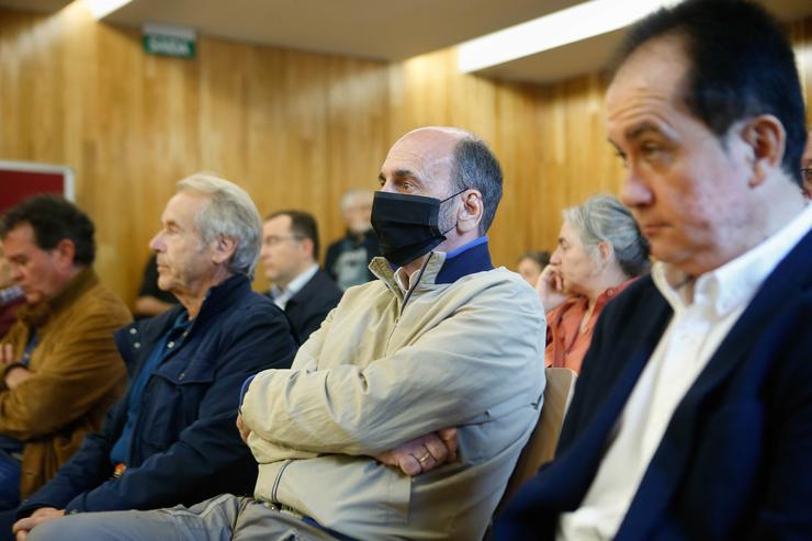 Os imputados Jorge Pío (2d) e Javier Reguera (1d)  durante o xuízo da peza orixinal da que derivou a macrocausa Pokémon, na Audiencia de Lugo, a 24 de xuño de 2024. Carlos Castro - Europa Press / Europa Press