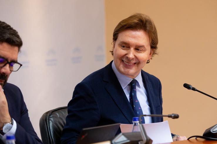 O director xeral de Relacións Exteriores e coa Unión Europea, Jesús Gamallo, comparece este mércores a petición propia ante a Comisión Institucional do Parlamento / XUNTA DE GALICIA