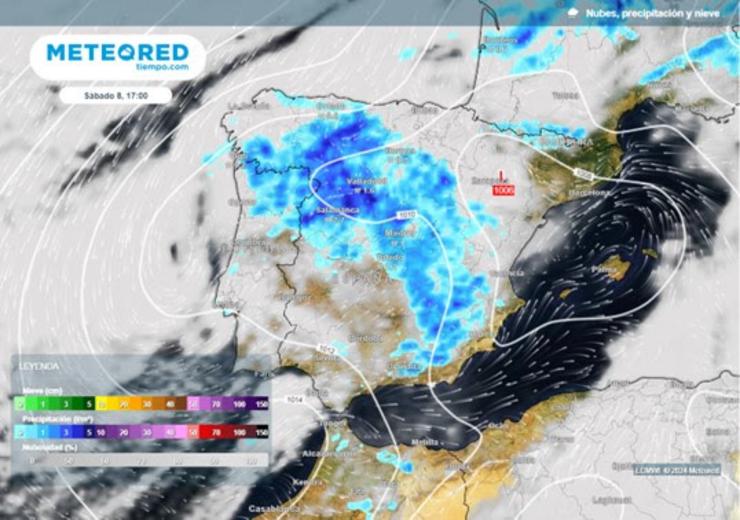 Así será a DANA que afectará Galicia / Meteored