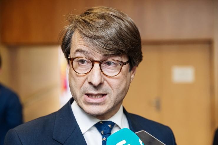 O conselleiro de Facenda e Administración Pública da Xunta de Galicia, Miguel Corgos, ofrece declaracións aos medios durante a reunión do Consello de Política Fiscal e Financeira (CPFF). Carlos Luján - Europa Press - Arquivo / Europa Press