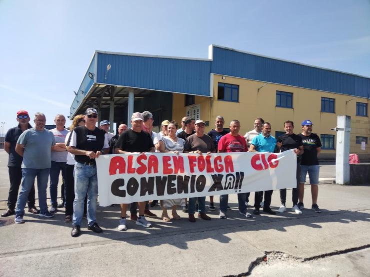 Traballadores de Maitours en folga / CIG - Arquivo