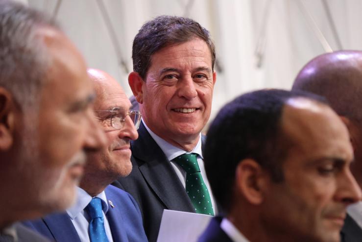 O secretario xeral do PSdeG, José Ramón Gómez Besteiro, no acto de entrega das Medallas de Galicia / PSDEG