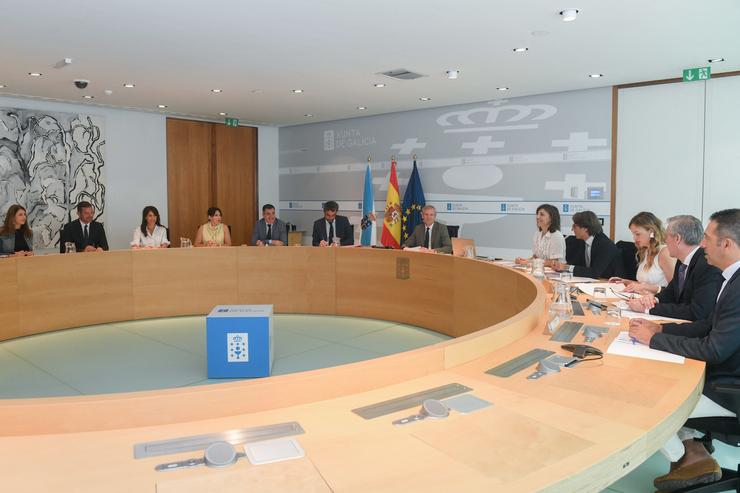 O presidente da Xunta, Alfonso Rueda, preside a reunión do Consello do Executivo galego / Xunta de Galicia / Europa Press