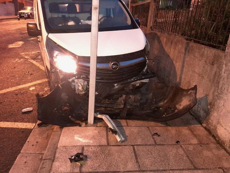Accidente de tráfico en Lugo / POLICÍA LOCAL DE LUGO