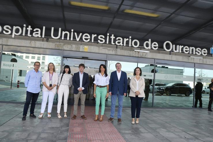 A conselleira de Vivenda e Planificación de Infraestruturas, María Martínez Allegue, visita o CHUO.. XUNTA / Europa Press