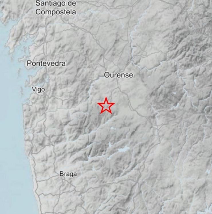 Terremoto en Verea (Ourense).. IGN / Europa Press