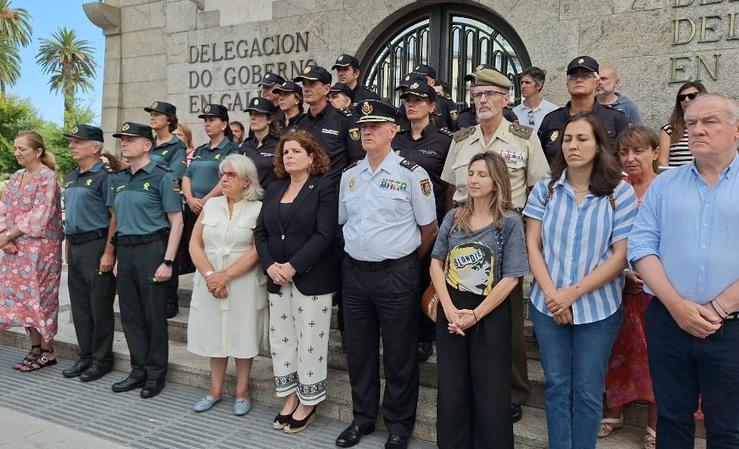 Acto de silencio polo asesinato de Mercedes Ríos/ Cedida