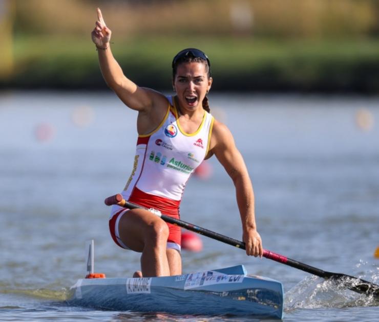 A deportista Antía Jácome / International Canoa Federation
