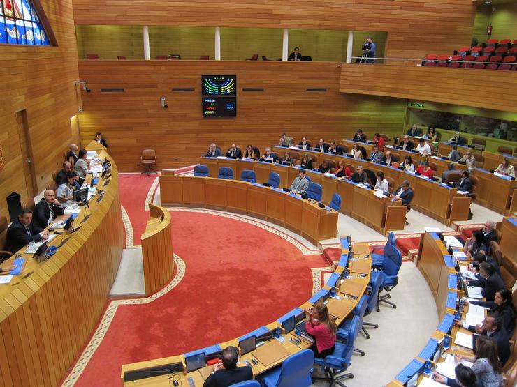 Arquivo - Pleno do Parlamento de Galicia. EUROPA PRESS - Arquivo