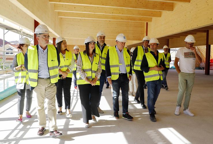 O conselleiro de Sanidade, Antonio Gómez Caamaño, visita as obras do novo centro de saúde de Moaña (Pontevedra), a 17 de setembro de 2024.. XUNTA DE GALICIA / Europa Press
