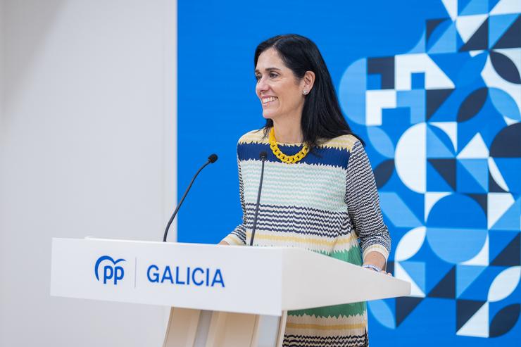 Paula Prado, en rolda de prensa / ÍÑIGO ROLÁN - PPDEG - Arquivo