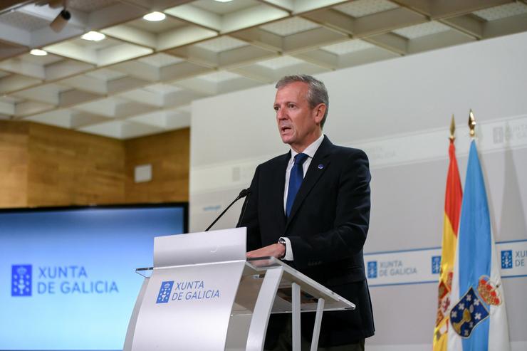 Rueda comparece ante os medios tras a reunión semanal do seu Goberno / MONICA ARCAY CARRO - XUNTA