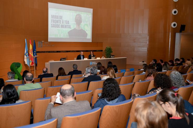 O conselleiro de Sanidade, Antonio Gómez Caamaño, participa na xornada 'Mira de fronte a túa saúde mental', na Consellería de Sanidade. XUNTA DE GALICIA 