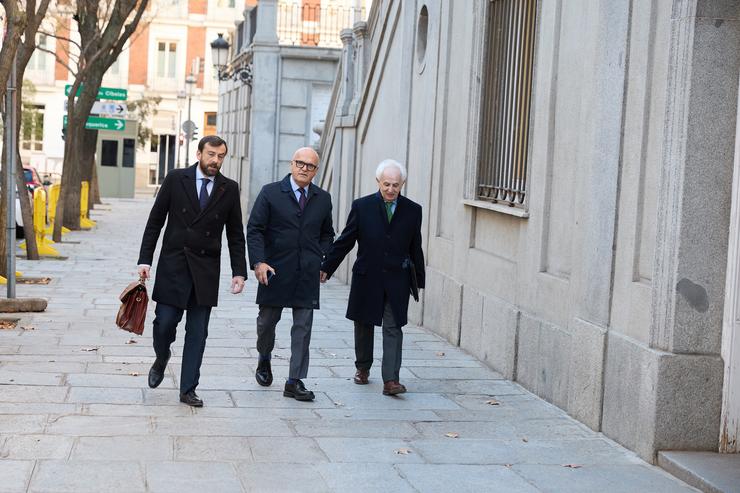 O senador do PP José Manuel Baltar á súa chegada ao Tribunal Supremo, a 13 de xaneiro de 2025 / Jesús Hellín
