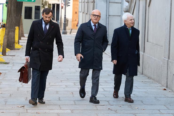 O senador do PP José Manuel Baltar á súa chegada ao Tribunal Supremo, a 13 de xaneiro de 2025, en Madrid (España).. Jesús Hellín - Europa Press / Europa Press