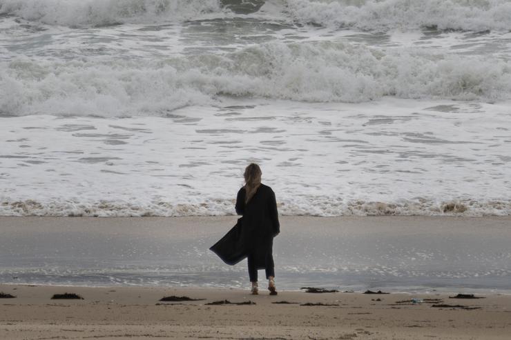 Ondada na praia de Silgar, en Sanxenxo / Elena Fernández