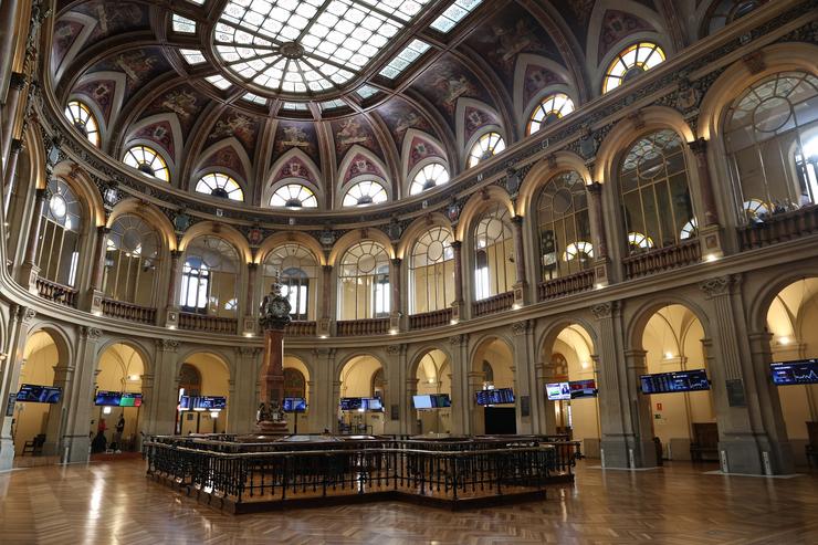 Arquivo - Vista xeral do Palacio da Bolsa, a 13 de marzo de 2024, en Madrid (España). O Ibex 35 iniciou a sesión hoxe cunha subida do 0,45%, o que levou ao selectivo a situarse nos 10.435,5 puntos, máximos desde febreiro de 2018, en. Marta Fernández Xara - Europa Press - Arquivo / Europa Press
