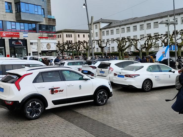 Concentración de taxis en Lugo / Europa Press