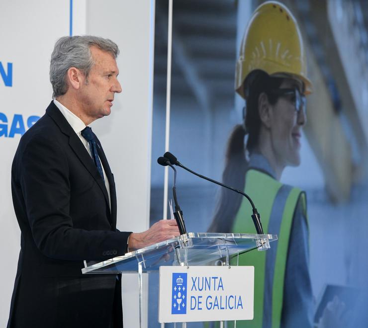 O presidente da Xunta, Alfonso Rueda, nun acto / XUNTA
