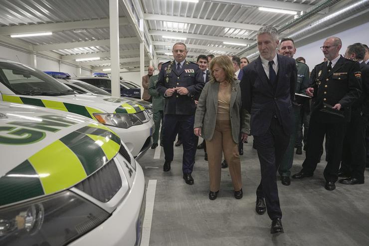 O ministro do Interior, Fernando Grande-Marlaska e a ministra de Administración Interna de Portugal, Maria Margarida Blasco, inauguran o novo Centro de Cooperación Policial e Aduaneira de Tui (Pontevedra).. Adrián Irago - Europa Press / Europa Press