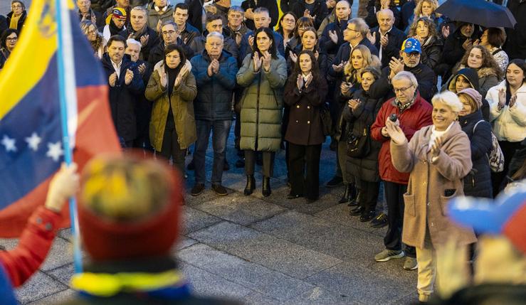 Dirixentes do PPdeG participan nunha mobilización en Ourense "en defensa da democracia" en Venezuela / ÍÑIGO ROLÁN/PPDEG 