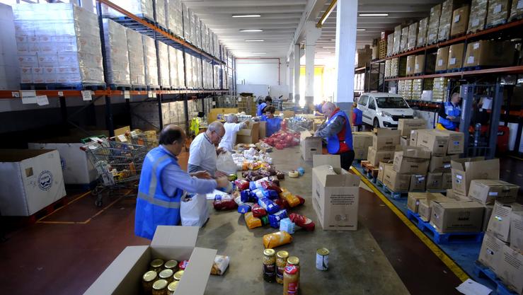 Arquivo - O Banco de Alimentos de Vigo reparte un 19% menos de comida en 2024 pola perda dos fondos europeos.. BANCO DE ALIMENTOS - Arquivo / Europa Press