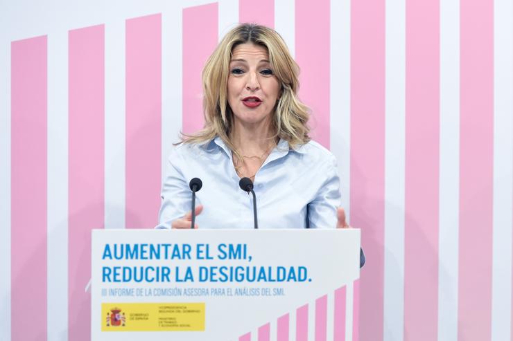A vicepresidenta segunda do Goberno e ministra de Traballo e Economía Social, Yolanda Díaz. Gustavo Valente - Europa Press / Europa Press