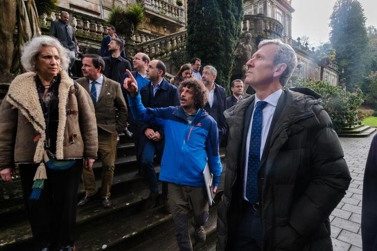 O presidente da Xunta, Alfonso Rueda, visita o Pazo de Lourizán / XUNTA