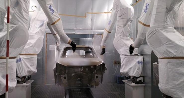 Stellantis Vigo mellora o seu proceso de pintura, que reduce un 25% as súas emisións de CO2.. STELLANTIS / Europa Press