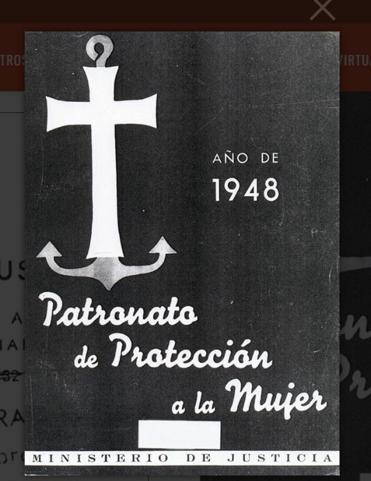 Folleto do Padroado de Protección á Muller / Infancia Tutelada no Franquismo - Arquivo