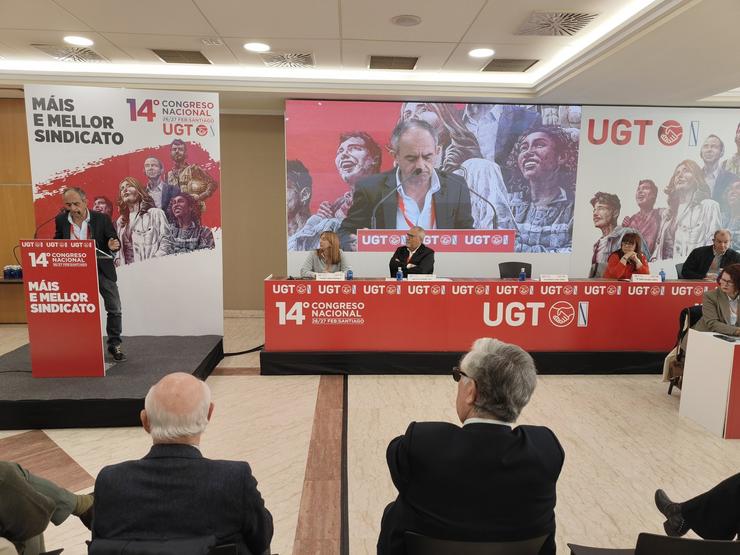 Congreso de UGT Galicia, coa intervención de despedida do secretario xeral saínte, José Antonio Gómez/ UGT