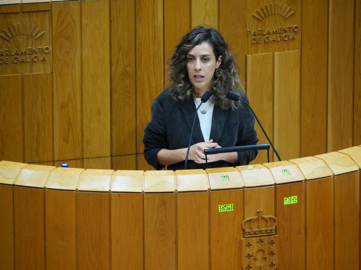 A deputada autonómica do BNG Alexandra Fernández.. BNG / Europa Press