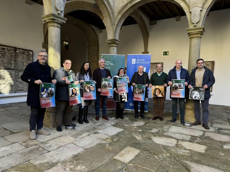 O secretario xeral dá Lingua, Valentín García, participa na presentación dunha nova edición do Festival Converxencias Portugal-Galicia.. XUNTA