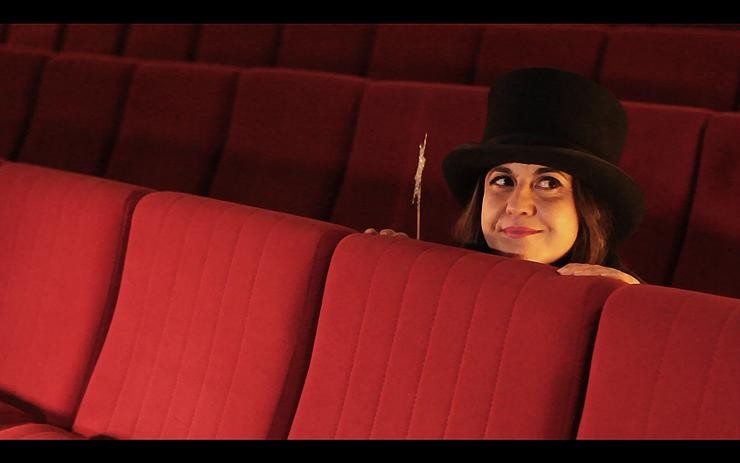 Sabela Hermida nun sala de teatro / Sue Rainbow