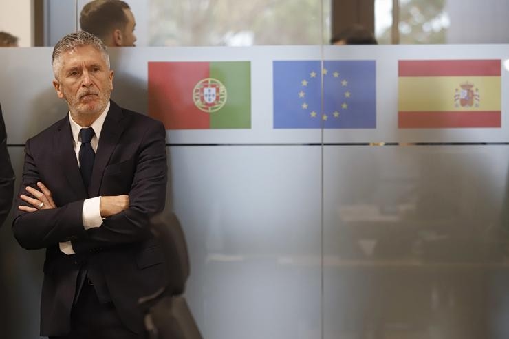O ministro do Interior, Fernando Grande-Marlaska, inaugura as novas instalacións do Centro de Cooperación Policial e Aduaneira, a 9 de xaneiro de 2025, en Tui / Adrián Irago - Arquivo