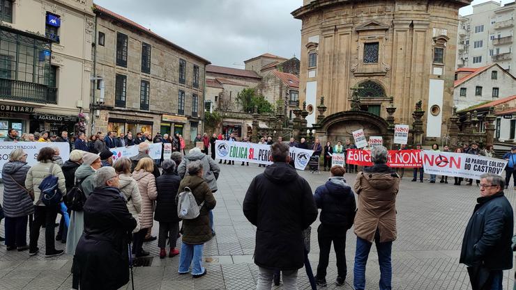 Concentración convocada por Eólica así non en Pontevedra / Europa Press