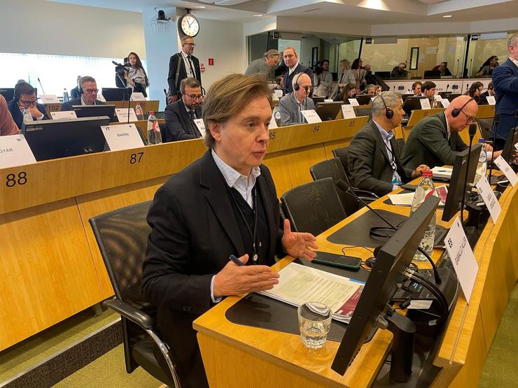 O director xeral de Relacións Exteriores e coa Unión Europea, Jesús Gamallo, participa na segunda sesión da Comisión de Política Económica (ECON) do oitavo mandato do Comité Europeo das Rexións (CdR) / XUNTA