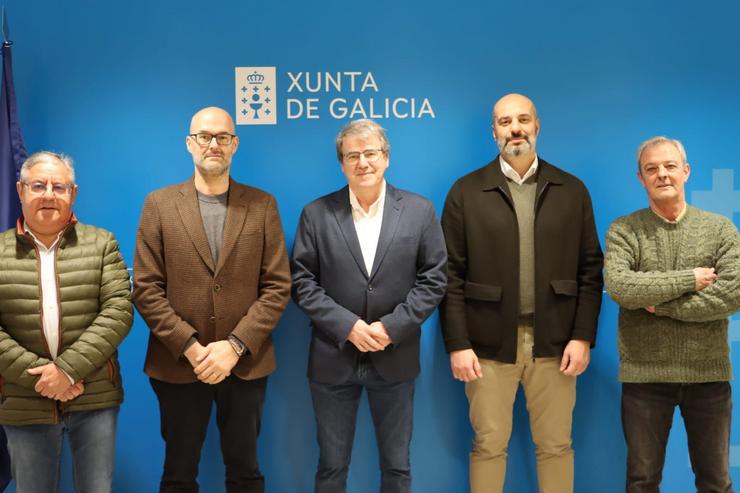 Foto da reunión da IXP coa Agacal e a Delegación da Xunta en Ourense. Foto: IXP Pataca Galega.