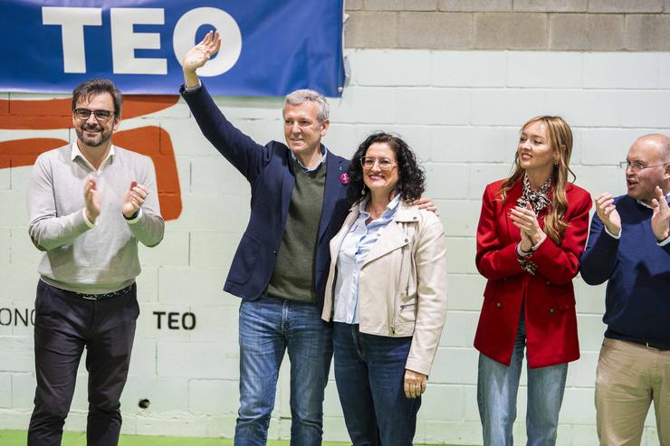 O presidente do PPdeG, Alfonso Rueda, nun acto en Teo.. PPDEG / Europa Press
