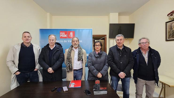 Rolda de prensa dos socialistas en Viana de Birlo (Ourense). PSOE OURENSE / Europa Press