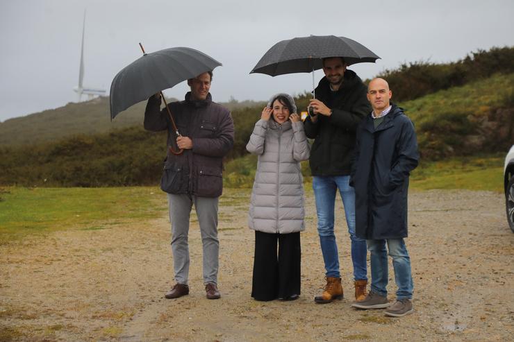 A conselleira de Economía, María Jesús Lorenzana, visita o parque eólico de Xiabre / Xunta de Galicia