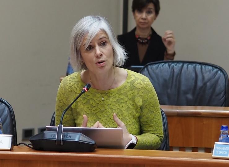 A deputada do Grupo Socialista no Parlamento de Galicia, Patricia Iglesias / 